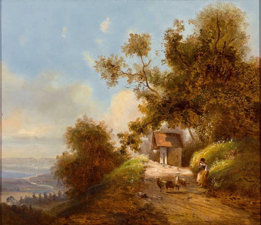 Paesaggio estivo con Marterl